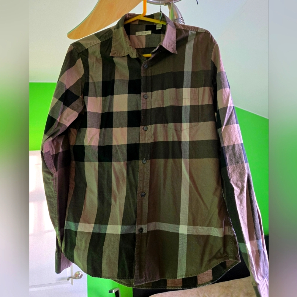 Burberry Brit, Men's button down shirt.